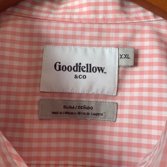 Goodfellow & Co. Pink Gingham Button Down Shirt - Picture 3 of 5